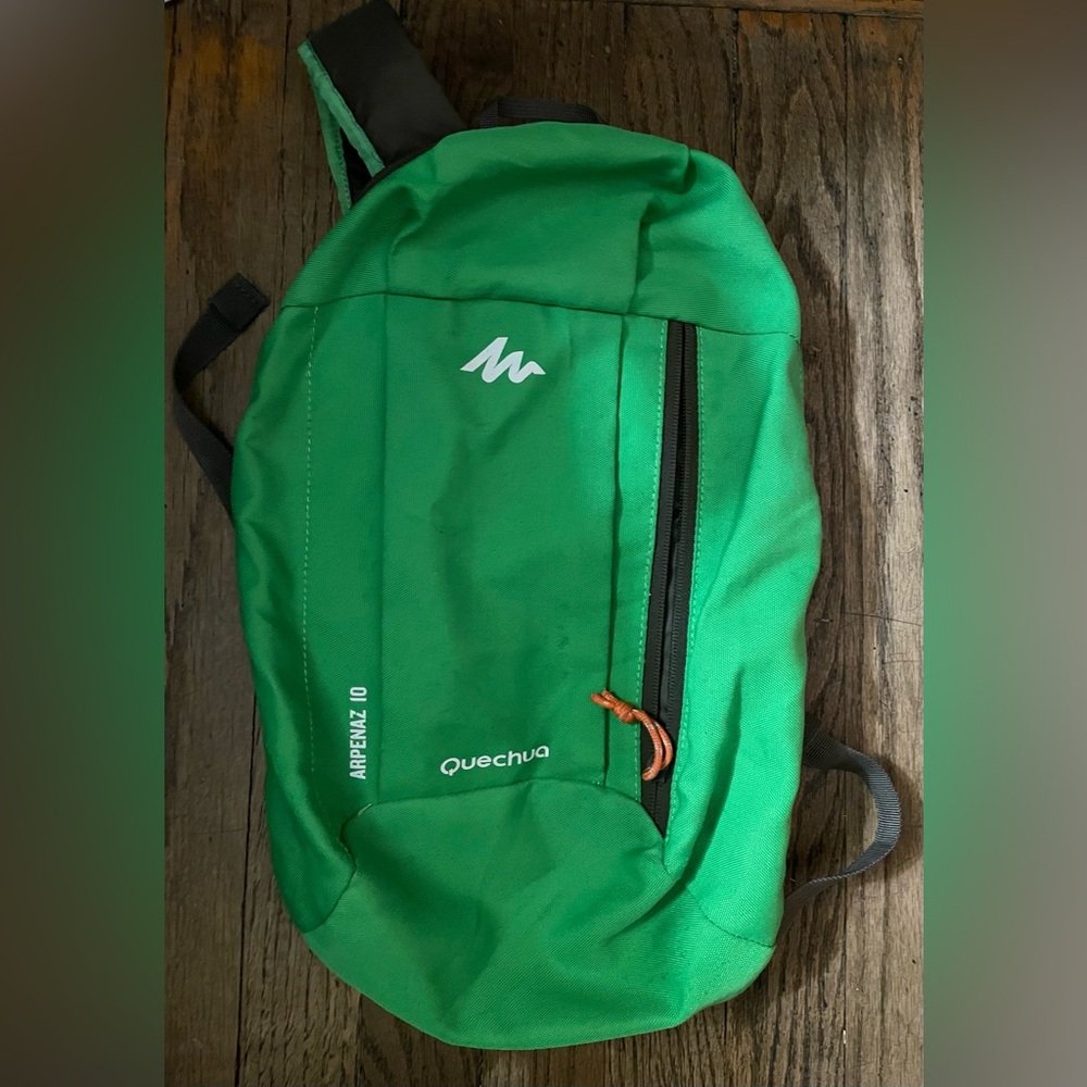 Quechua Green Backpack Durable Everyday Use